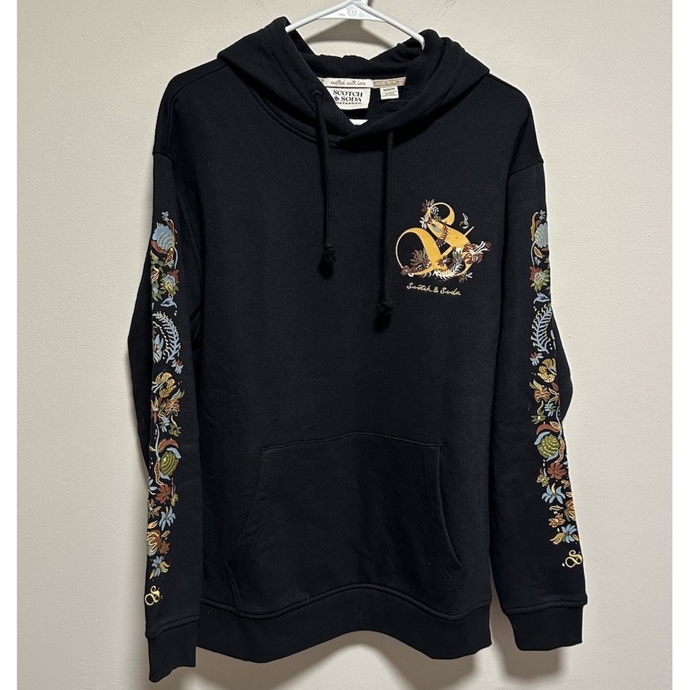 Scotch & Soda Amsterdam Men's Sweatshirt Sz Large Embroidered Logo Pullover - Picture 2 of 7